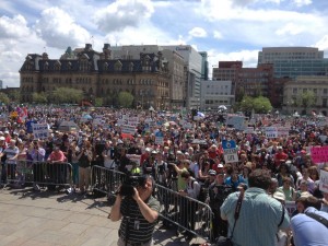 Marcha por la vida en la Colina Parlamentaria en Canadá